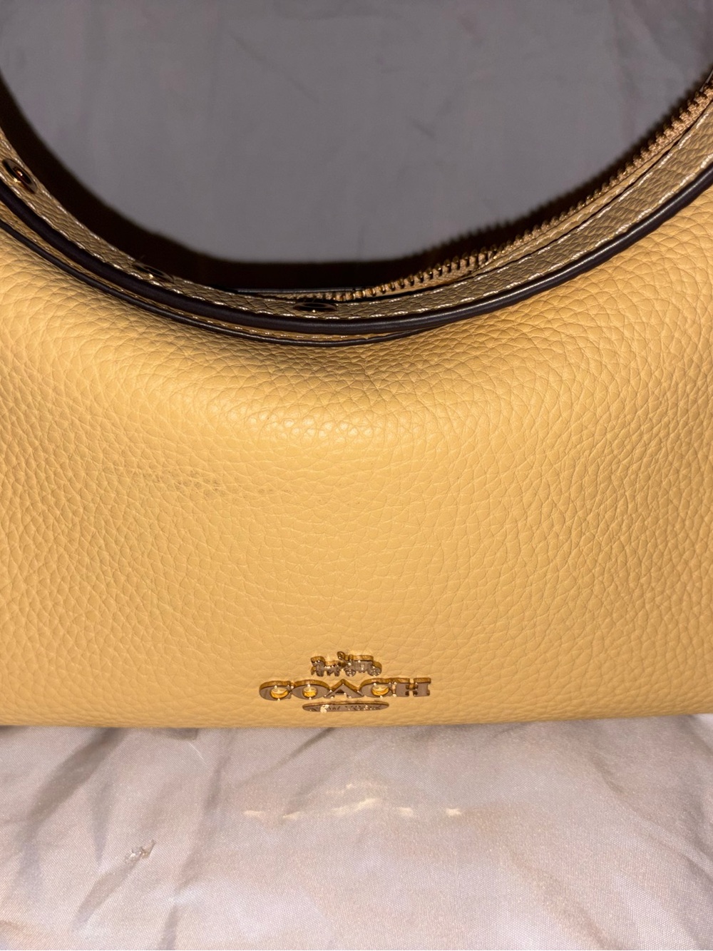 COACH Pebbled Leather Shoulder Bag - Picture 11 of 12